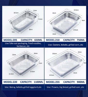 Suitable for food-grade aluminum lunch boxes in the catering industry, customized service, with over ten years of professional factory support