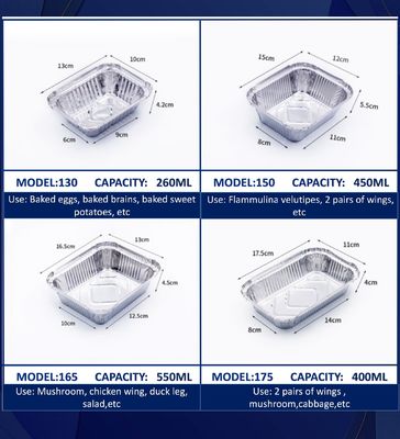외식업계의 식품 등급 알루미늄 도시락에 적합하며, 맞춤형 서비스와 10년 이상의 전문 공장 지원을 제공합니다.