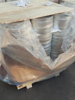 1050 1060 3003 알루미늄 원 CC DC 재료 O 부드러운 H12 H18 온도 0.3-6mm 두께 100-1000mm 지름 깊이 도면 알루미늄 디스크 요리 용품 냄비 캔 램프 커버 스탬핑