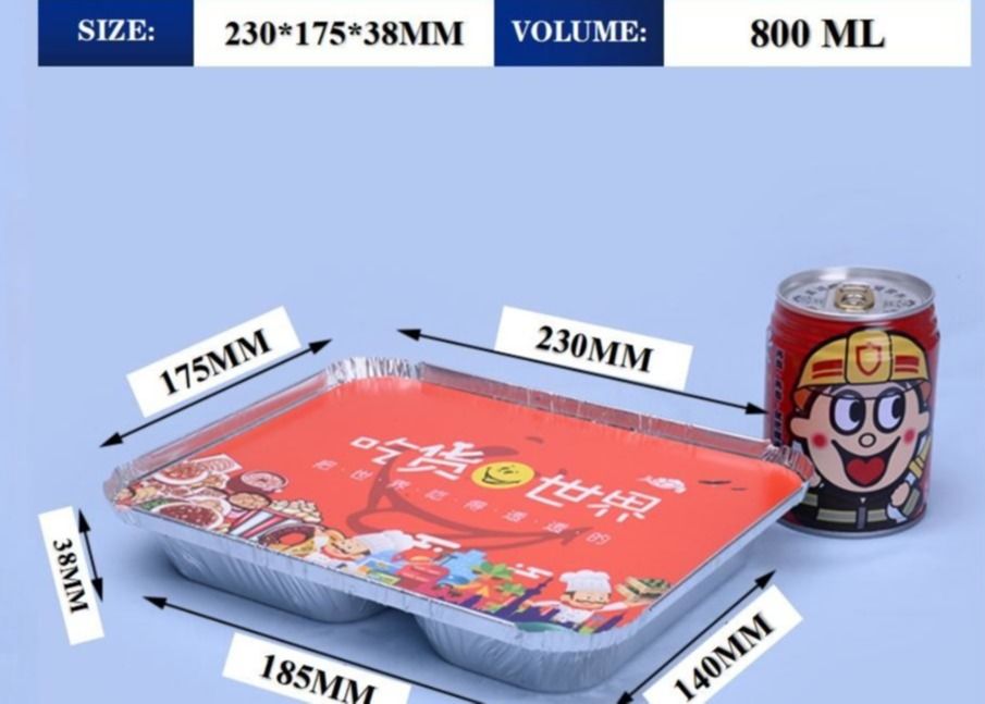 Suitable for food-grade aluminum lunch boxes in the catering industry, customized service, with over ten years of professional factory support